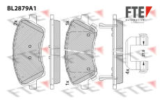 Sada brzdových destiček, kotoučová brzda FTE 9011119