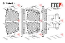 Sada brzdových destiček, kotoučová brzda FTE 9011156