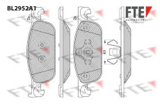 Sada brzdových destiček, kotoučová brzda FTE 9011195