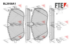 Sada brzdových destiček, kotoučová brzda FTE 9011201