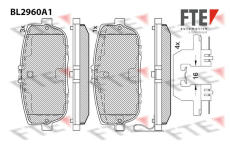 Sada brzdových destiček, kotoučová brzda FTE 9011203