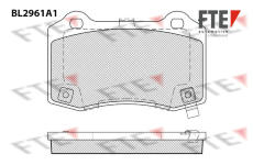 Sada brzdových destiček, kotoučová brzda FTE 9011204