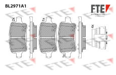 Sada brzdových destiček, kotoučová brzda FTE 9011216