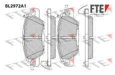 Sada brzdových destiček, kotoučová brzda FTE 9011218
