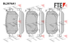 Sada brzdových destiček, kotoučová brzda FTE 9011222
