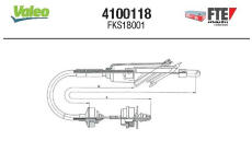 Lanko ovládania spojky FTE 4100118