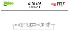 Lanko ovládania spojky FTE 4101405