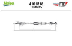 Lanko ovládania spojky FTE 4101518