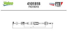 Lanko ovládania spojky FTE 4101818