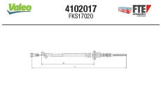 Lanko ovládania spojky FTE 4102017