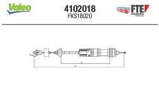 Lanko ovládania spojky FTE 4102018