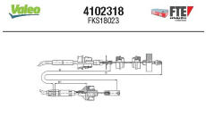 Lanko ovládania spojky FTE 4102318