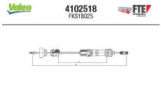 Lanko ovládania spojky FTE 4102518