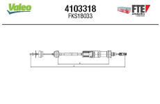 Lanko ovládania spojky FTE 4103318