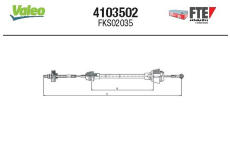 Lanko ovládania spojky FTE 4103502