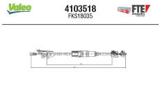 Lanko ovládania spojky FTE 4103518