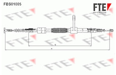 Tažné lanko, parkovací brzda FTE 9250001