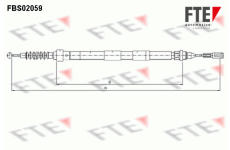 Tažné lanko, parkovací brzda FTE 9250062