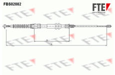 Tazne lanko, parkovaci brzda FTE 9250082