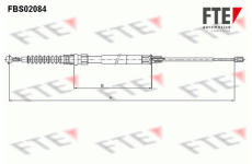 Tažné lanko, parkovací brzda FTE 9250084