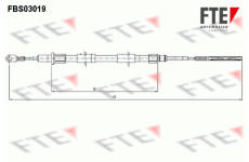 Tazne lanko, parkovaci brzda FTE 9250108