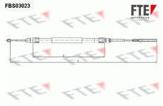 Tažné lanko, parkovací brzda FTE FBS03023