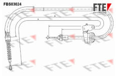 Tazne lanko, parkovaci brzda FTE FBS03024