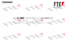 Tažné lanko, parkovací brzda FTE 9250302