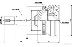 Sada kloubů, hnací hřídel HERTH+BUSS JAKOPARTS J2822140