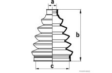 Sada měchů, hnací hřídel HERTH+BUSS JAKOPARTS J2860306