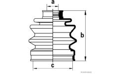 Sada měchů, hnací hřídel HERTH+BUSS JAKOPARTS J2860307