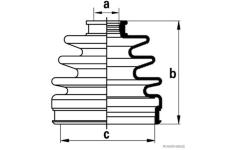 Sada měchů, hnací hřídel HERTH+BUSS JAKOPARTS J2860506