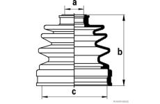 Sada měchů, hnací hřídel HERTH+BUSS JAKOPARTS J2862003