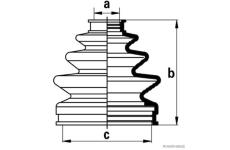 Sada měchů, hnací hřídel HERTH+BUSS JAKOPARTS J2864003