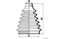 Sada měchů, hnací hřídel HERTH+BUSS JAKOPARTS J2864025