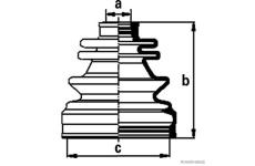 Sada měchů, hnací hřídel HERTH+BUSS JAKOPARTS J2869000