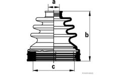 Sada měchů, hnací hřídel HERTH+BUSS JAKOPARTS J2881022