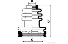 Sada měchů, hnací hřídel HERTH+BUSS JAKOPARTS J2882000