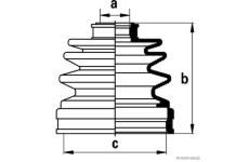 Sada měchů, hnací hřídel HERTH+BUSS JAKOPARTS J2883014