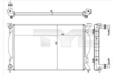 Chladič, chlazení motoru TYC 702-0012-R