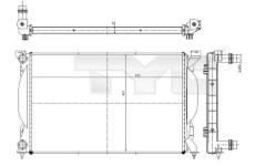 Chladič, chlazení motoru TYC 702-0012
