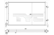 Chladič, chlazení motoru TYC 702-0023