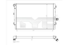 Chladič, chlazení motoru TYC 702-0024-R