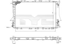 Chladič, chlazení motoru TYC 702-0029-R