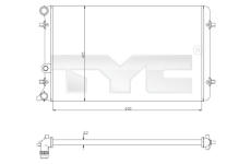 Chladič, chlazení motoru TYC 702-0033