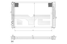 Chladič, chlazení motoru TYC 702-0034