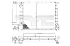 Chladič, chlazení motoru TYC 703-0003