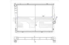 Chladič, chlazení motoru TYC 703-0006-R