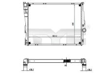 Chladič, chlazení motoru TYC 703-0006