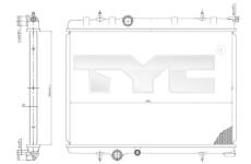 Chladič, chlazení motoru TYC 705-0028